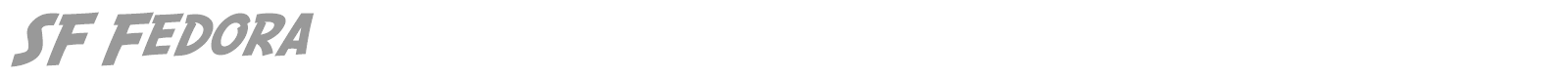 SF Fedora font preview